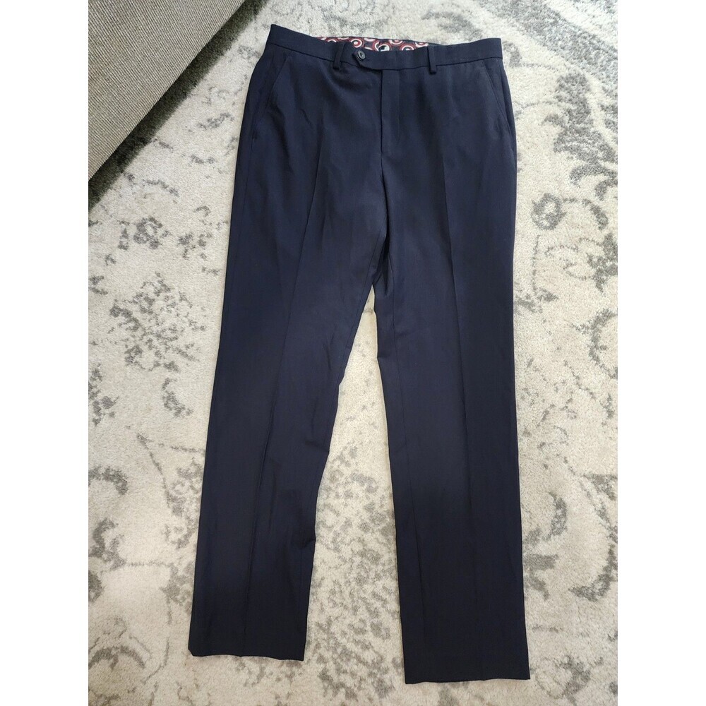 NEW Ben Sherman Dress Pants, Men's Size 33 x 32, Slim Fit Tailored Stretch NAVY